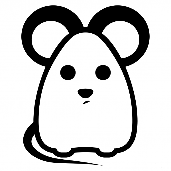 Rat Emoji coloring page image