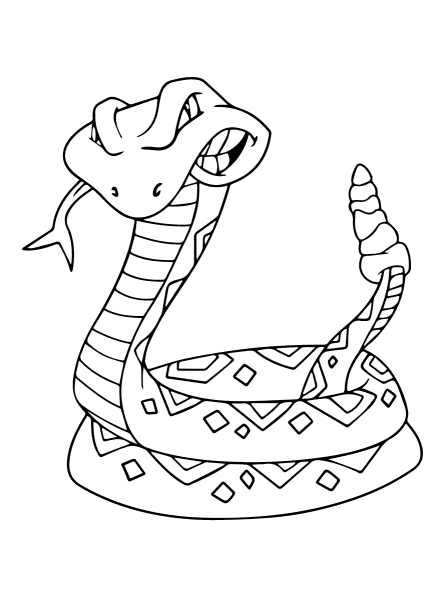 Rattlesnake  coloring page image