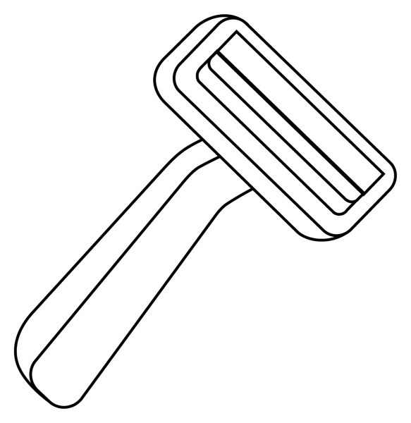 Razor Emoji coloring page image