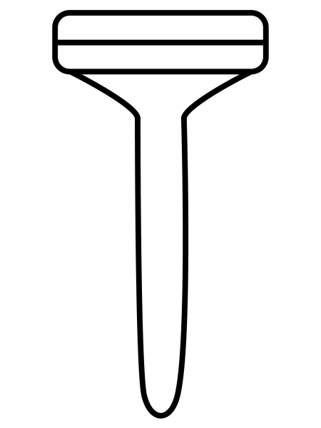 Razor Emoji coloring page image