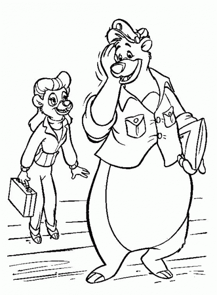 Rebecca Cunningham Is Talking To Baloo  coloring page image
