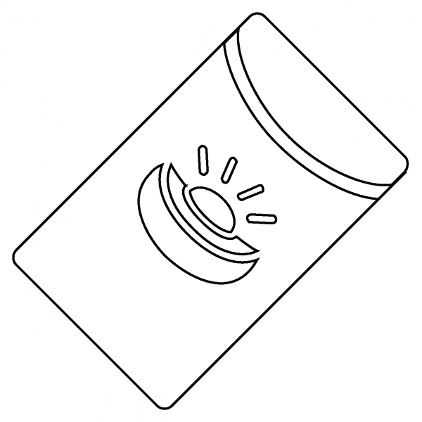 Red Envelope Emoji coloring page image