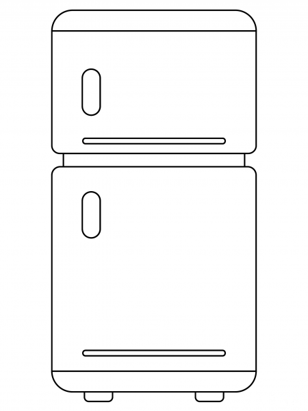 Refrigerator coloring page image