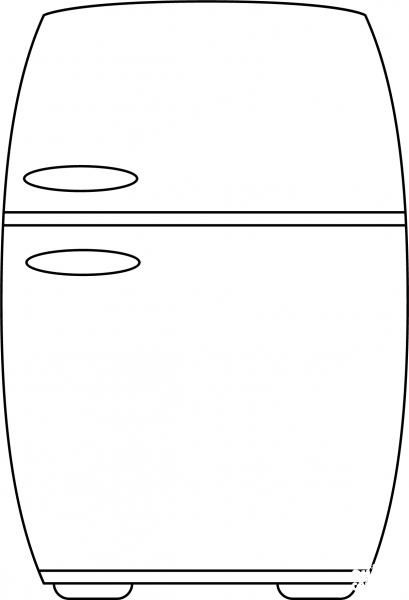 Refrigerator coloring page image