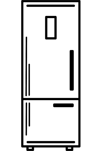 Refrigerator coloring page image