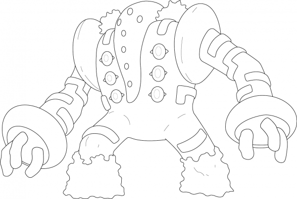 Regigigas Pokemon coloring page image