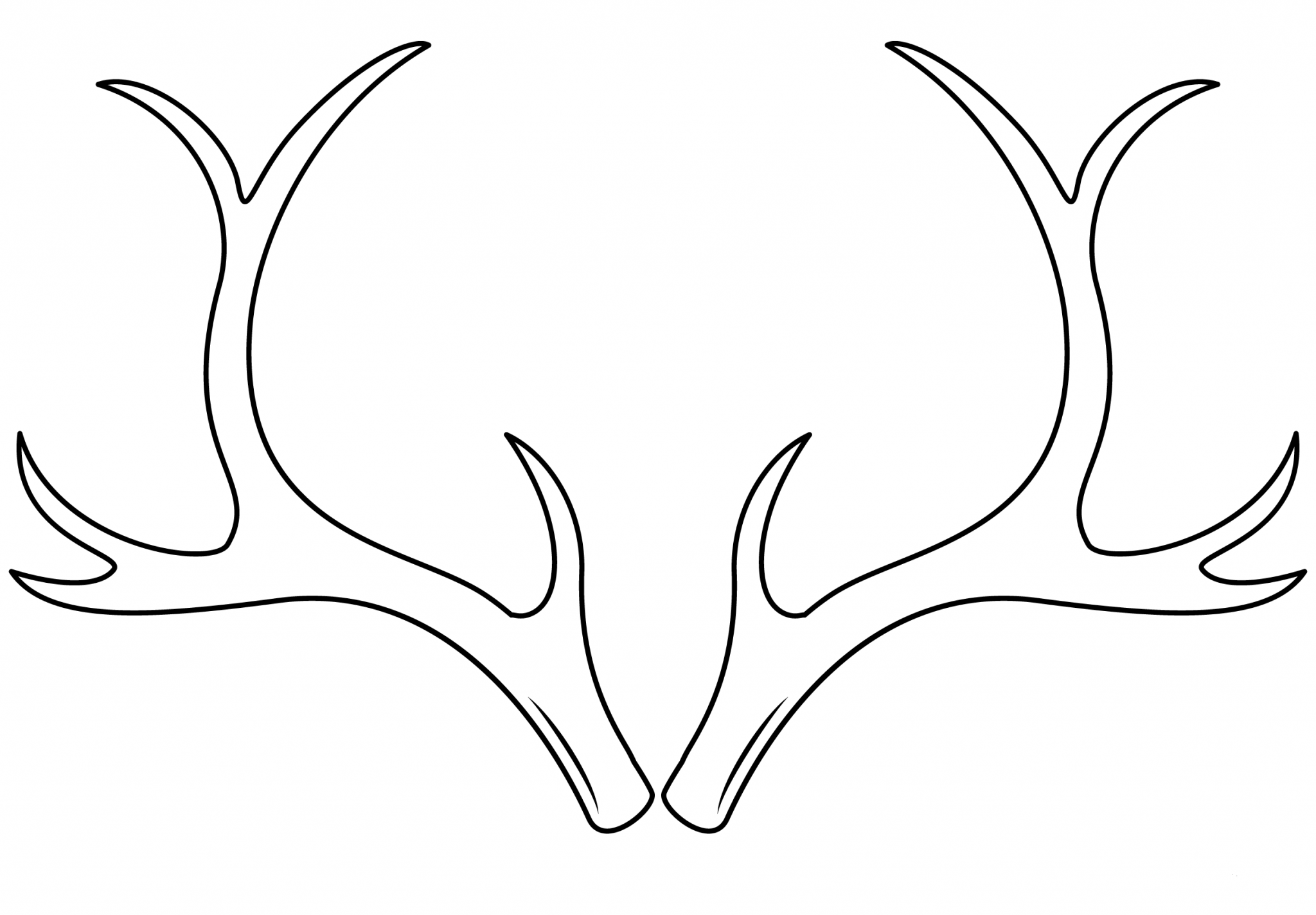 Reindeer Antlers coloring page ColouringPages