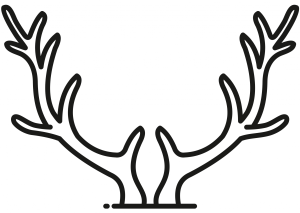 Reindeer Antlers coloring page image