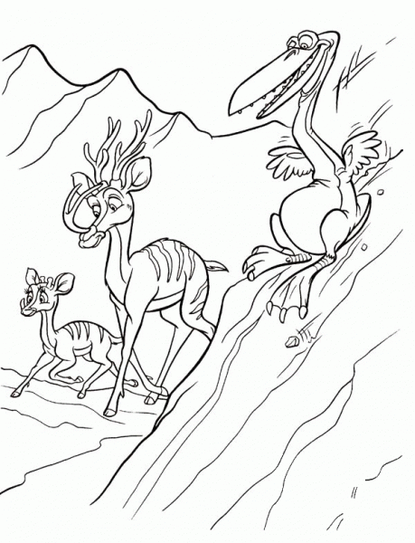 Reindeers  coloring page image