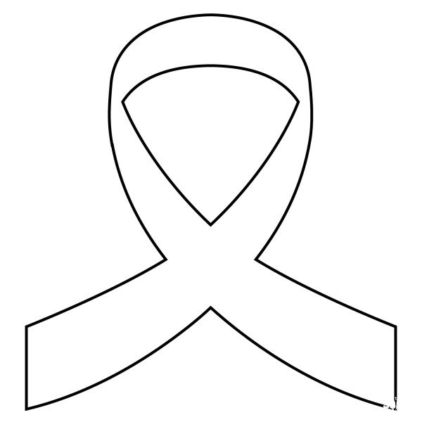 Reminder Ribbon Emoji coloring page image