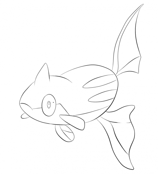 Remoraid coloring page image