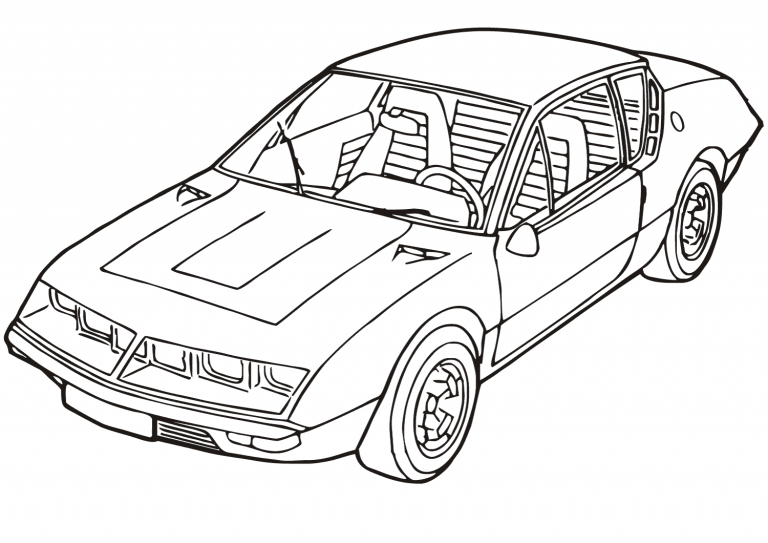 Renault Alpine A310 coloring page - ColouringPages