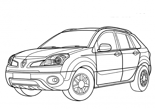 Renault Koleos  coloring page image