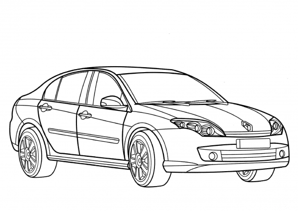 Renault Laguna  coloring page image