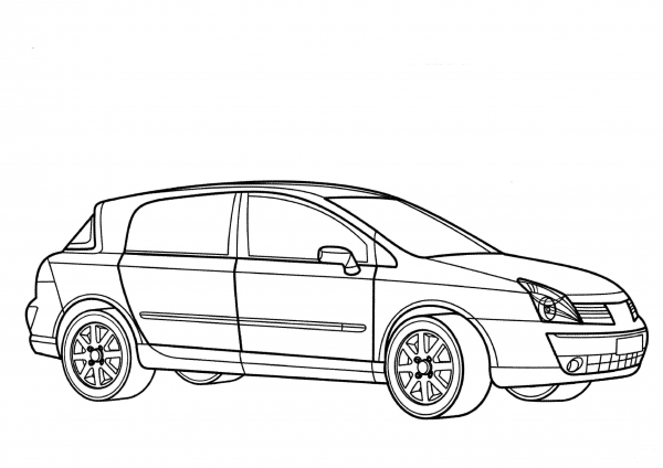 Renault Vel Satis  coloring page image