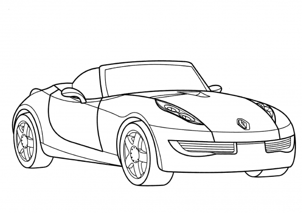 Renault Wind  coloring page image