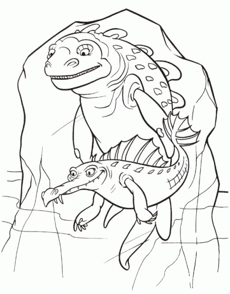 Reptiles coloring page image