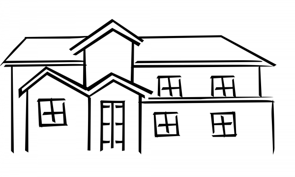Residence coloring page image