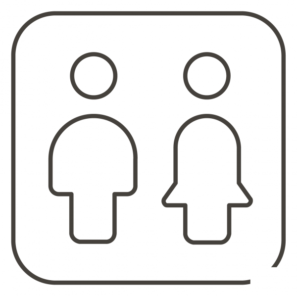 Restroom coloring page image