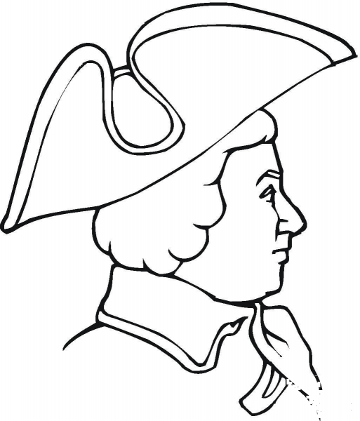 Revolutionary War Soldier  coloring page image