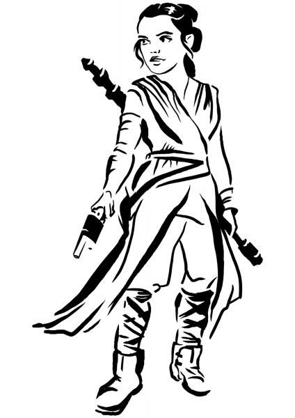 Rey coloring page image