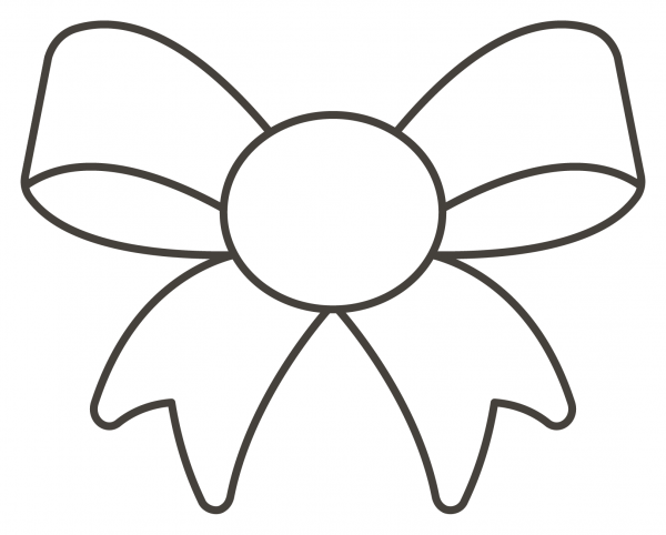 Ribbon coloring page image