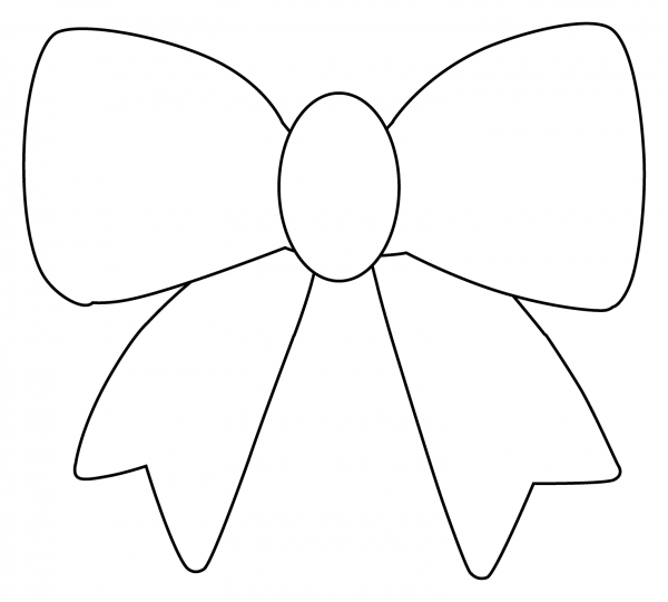 Ribbon Emoji coloring page image