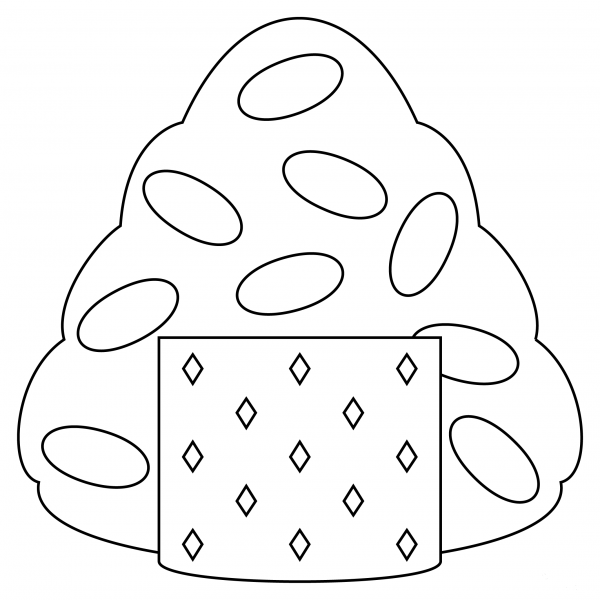Rice Ball coloring page image