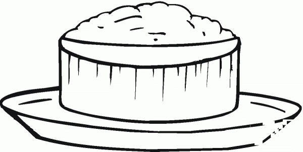 Rice porridge for breakfast coloring page image