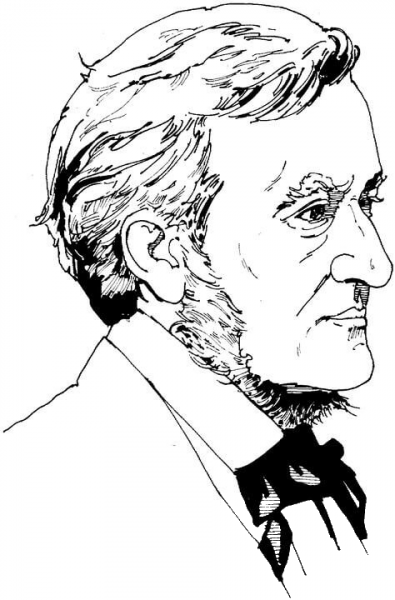 Richard Wagner  coloring page image