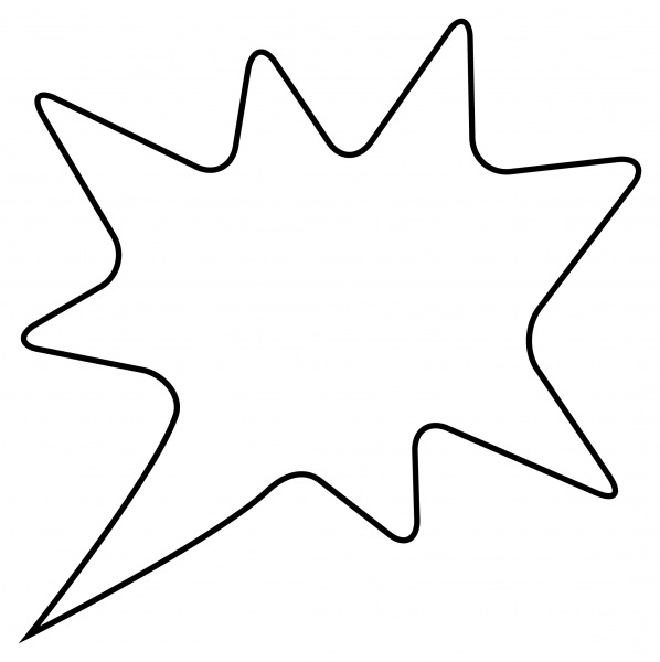 Right Anger Bubble coloring page image