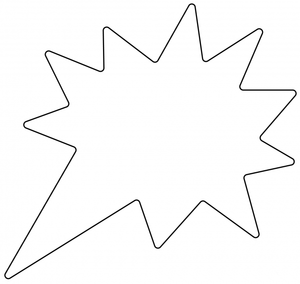 Right Anger Bubble Emoji coloring page image