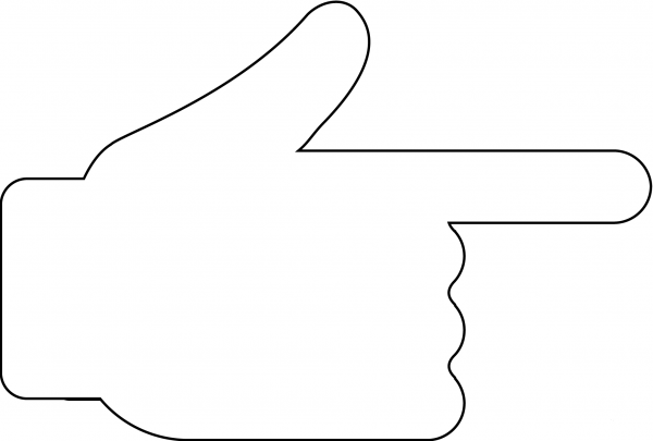 Right Hand Emoji coloring page image