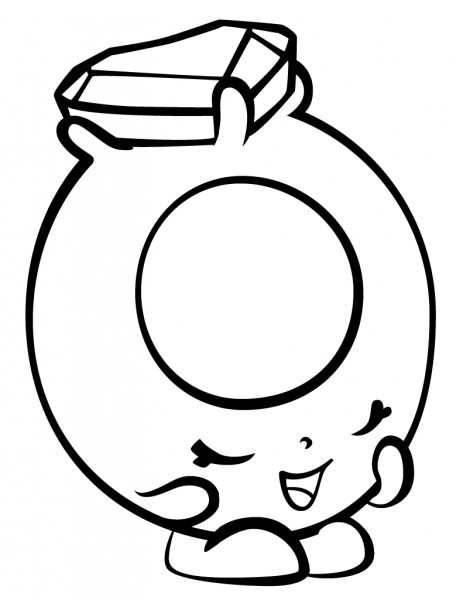 Ring a Rosie with Hearts Shopkin coloring page image