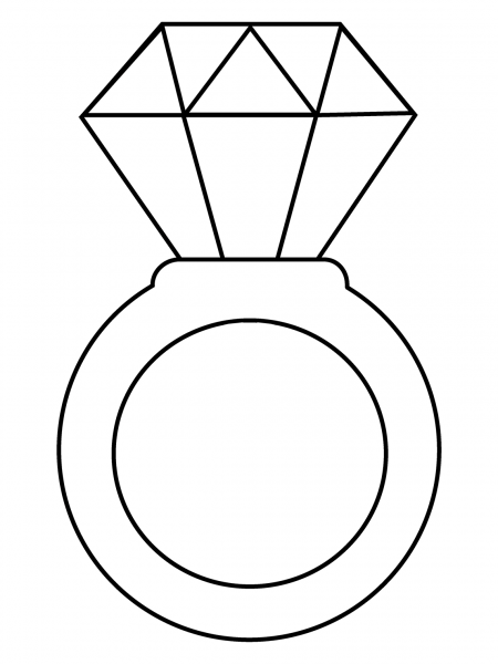 Ring Emoji coloring page image
