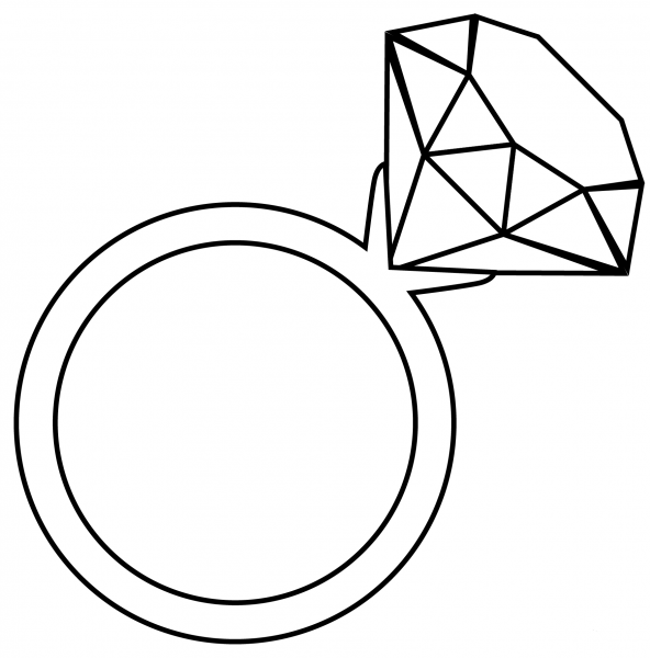 Ring Emoji coloring page image