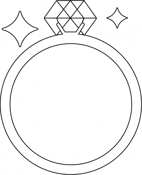 Ring Emoji coloring page image