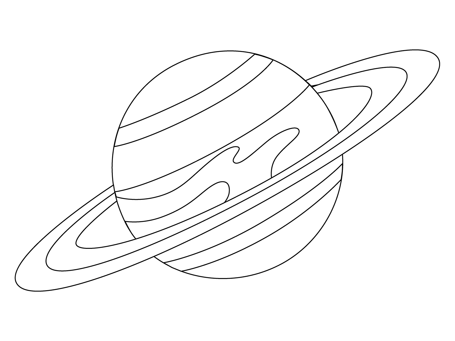 Ringed Planet Emoji coloring page - ColouringPages