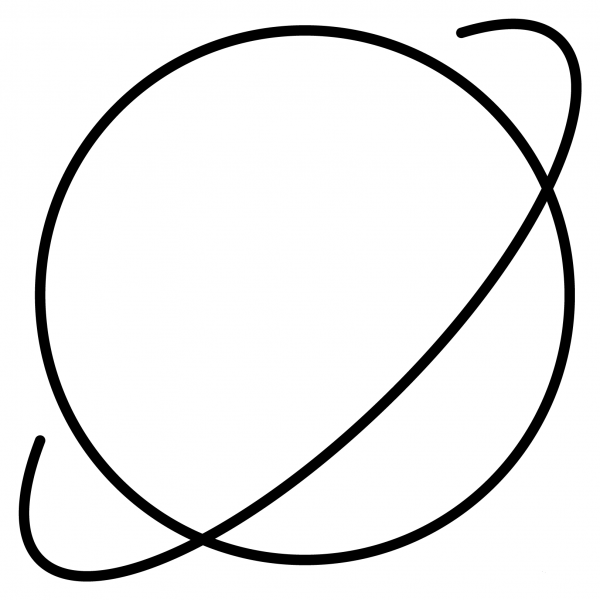 Ringed Planet Emoji coloring page image