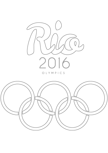 Rio 2016 Olympics coloring page image