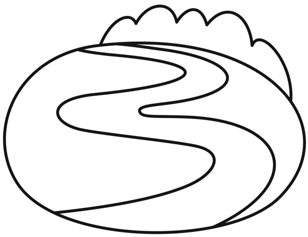 River coloring page image