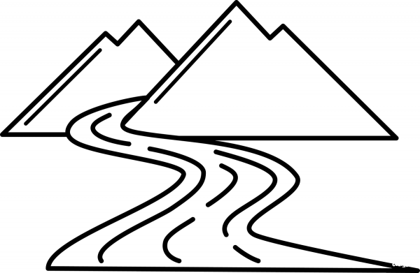 River coloring page image
