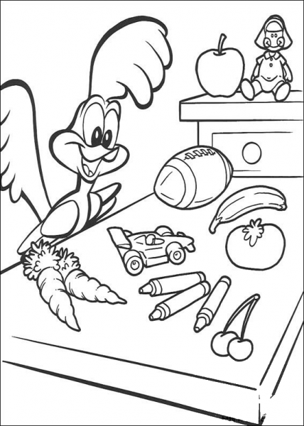 Road Runner  coloring page image