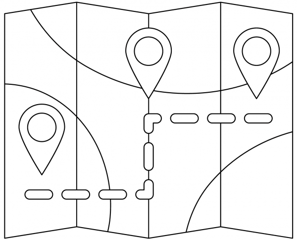 Roadmap coloring page image