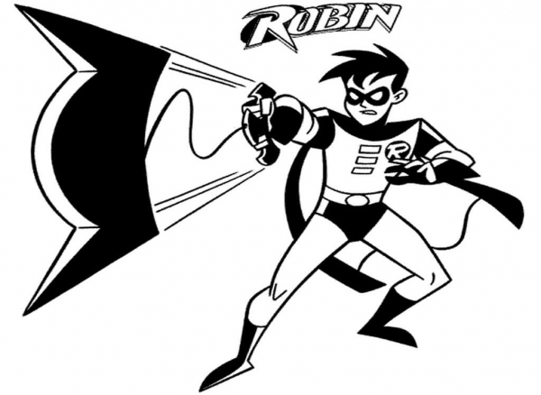 Robin  coloring page image