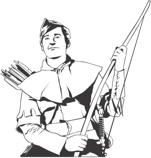 Robin Hood  coloring page image