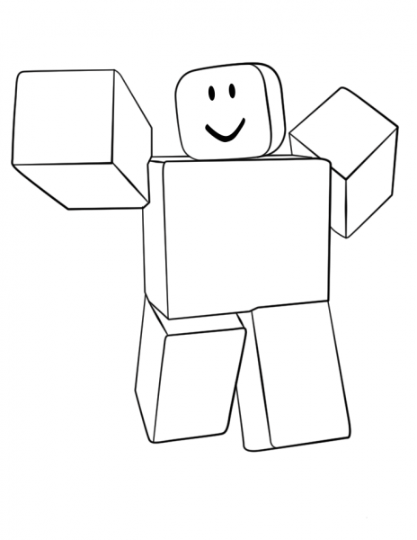 Roblox Noob Fight Render coloring page - ColouringPages