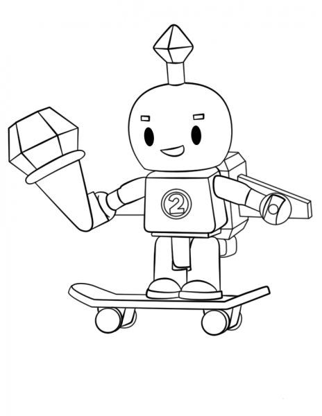 Roblox Robot coloring page image