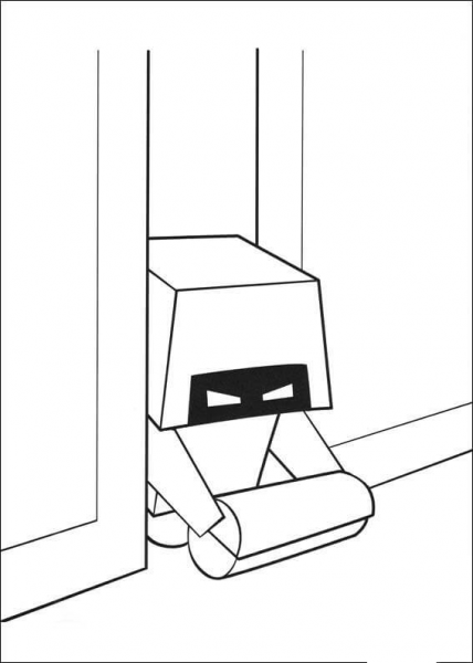 Robot  coloring page image