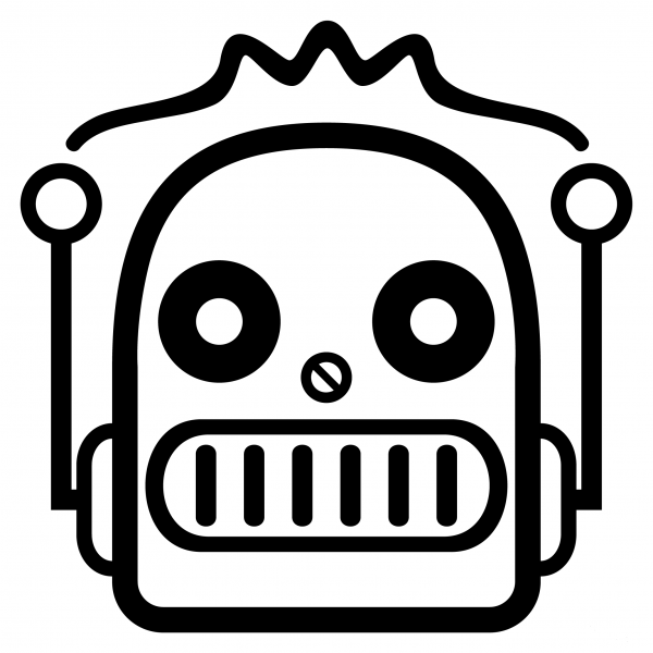 Robot Emoji coloring page image